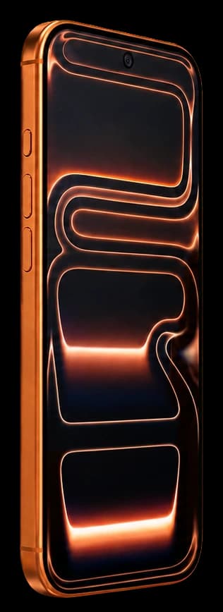 iPhone 17 Pro Max สีส้ม มุมด้านหน้า